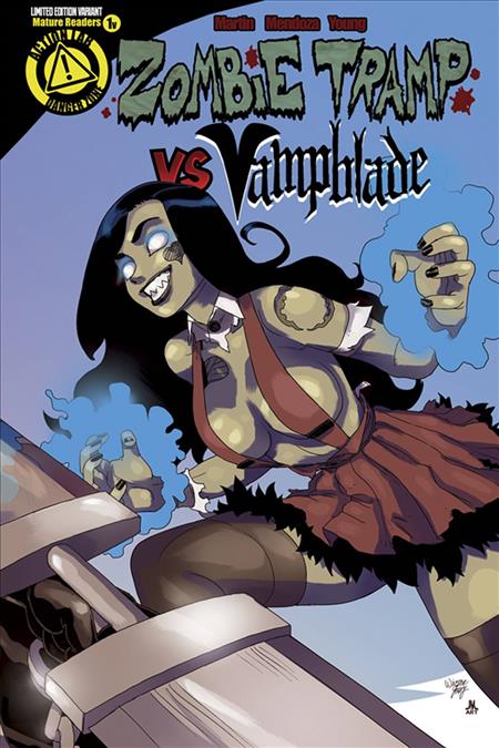 ZOMBIE TRAMP VS VAMPBLADE #1 ZOMBIE TRAMP VAR (MR) Limited to 1500 copies. Allocations may occur.