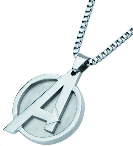 AVENGERS LOGO PENDANT NECKLACE W/24IN CHAIN (C: 1-1-2)