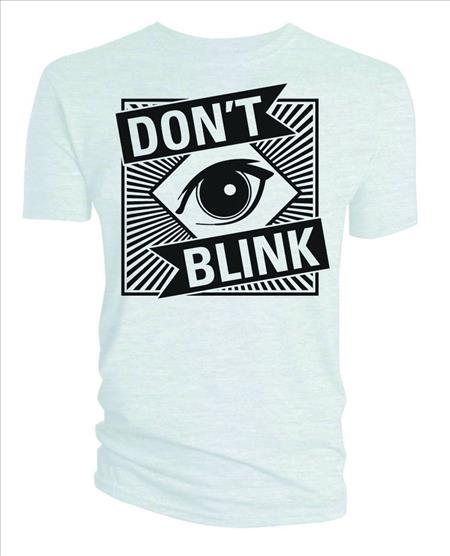 DOCTOR WHO DONT BLINK WHITE T/S LG (O/A) (C: 0-0-1)