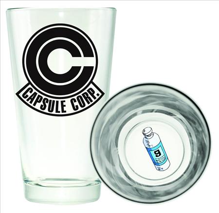 DRAGONBALL Z CAPSULE CORP BOTTOM PRINT PINT GLASS (C: 1-1-2)