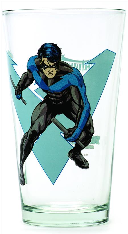 TOON TUMBLERS NIGHTWING CLEAR PINT GLASS (OCT132220) (C: 1-1