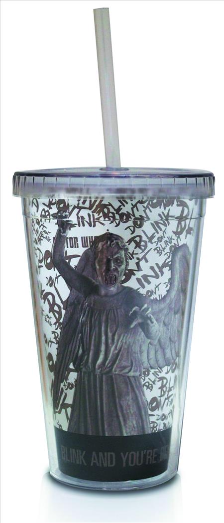 DOCTOR WHO WEEPING ANGELS LIDDED TUMBLER (C: 1-1-2)