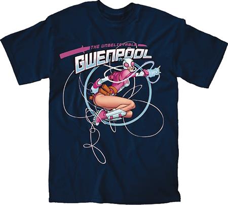 GWENPOOL GWEN ON THE ROPES NAVY T/S LG (C: 1-1-0)
