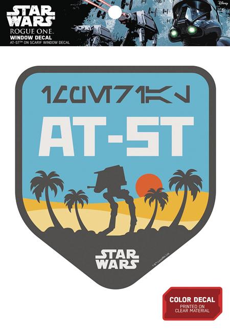 STAR WARS AT-AT ON SCARIF BADGE WINDOW DECAL (C: 1-1-0)