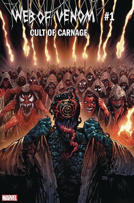 DF WEB OF VENOM CULT OF CARNAGE #1 RED SGN TIERI