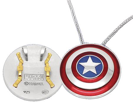 CAPTAIN AMERICA LARGE SHIELD NECKLACE (C: 1-1-2)