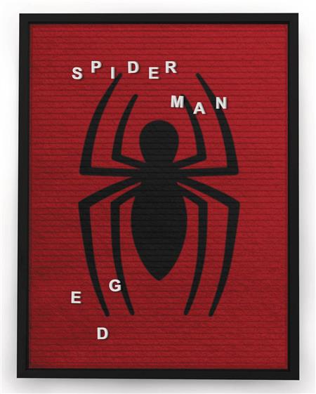 MARVEL SPIDER-MAN 13X17.5 IN FELT LETTER BOARD WALL ART (C: