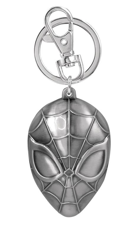 MARVEL HEROES SPIDER MAN HEAD PEWTER KEY RING (C: 1-1-2)