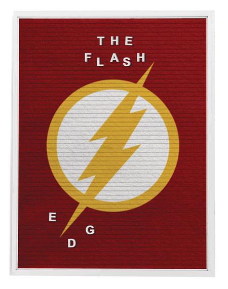 DC HEROES FLASH 13X17.5 IN FELT LETTER BOARD WALL ART (C: 1-