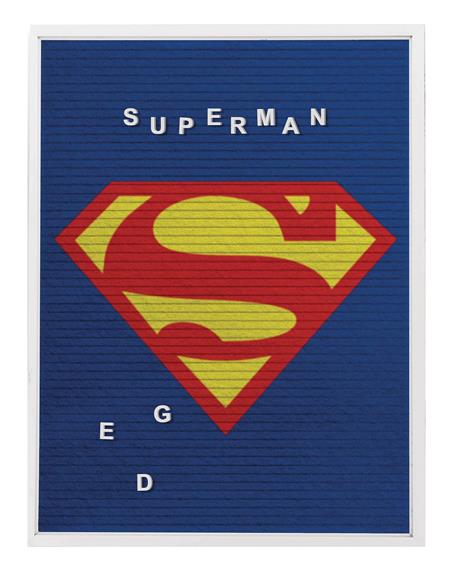 DC SUPERMAN 13X17 FELT LETTER BOARD WALL ART (C: 1-1-2)