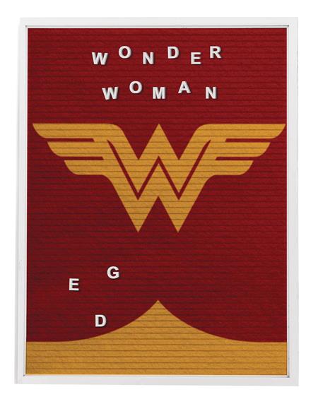 DC HEROES WONDER WOMAN 13X17.5 IN FELT LETTER BOARD WALL ART