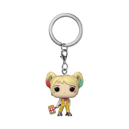 POCKET POP BIRDS OF PREY HARLEY QUINN BOOBYTRAP FIG KEYCHAIN