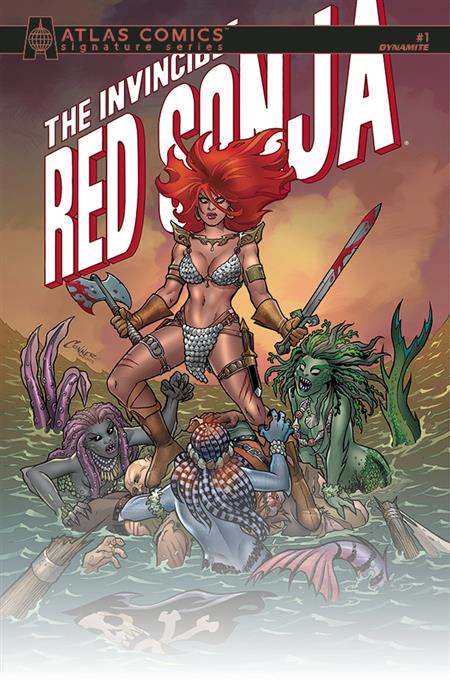 INVINCIBLE RED SONJA #1 PALMIOTTI & CONNER SGN ATLAS ED