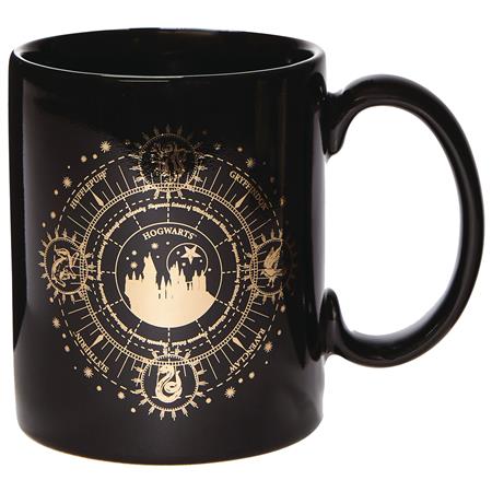 HARRY POTTER HOGWARTS GOLD & BLACK MUG (C: 1-1-2)