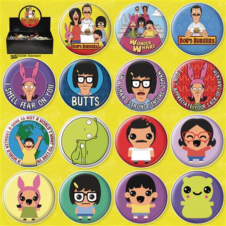 BOBS BURGERS 144PC BUTTON ASST DIS (C: 1-1-2)