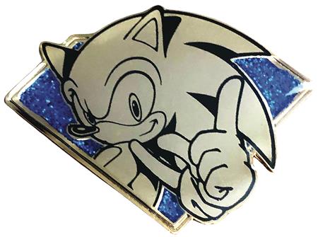 SONIC THE HEDGEHOG GOLDEN SONIC EMERALD PIN (C: 1-1-2)