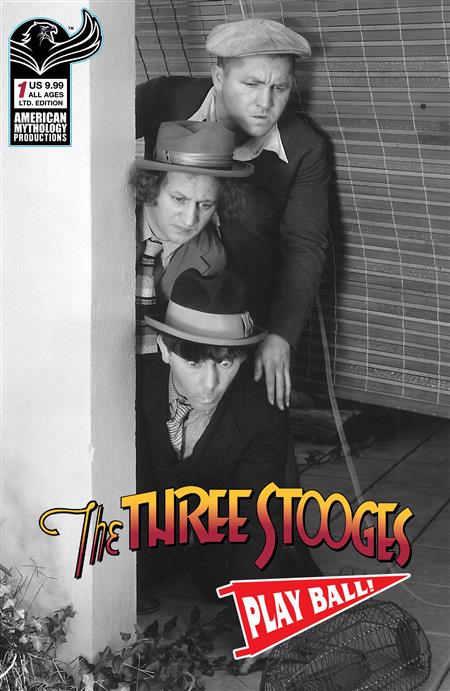 THREE STOOGES PLAY BALL SPECIAL #1 CVR B LTD ED B&W 300 COPY