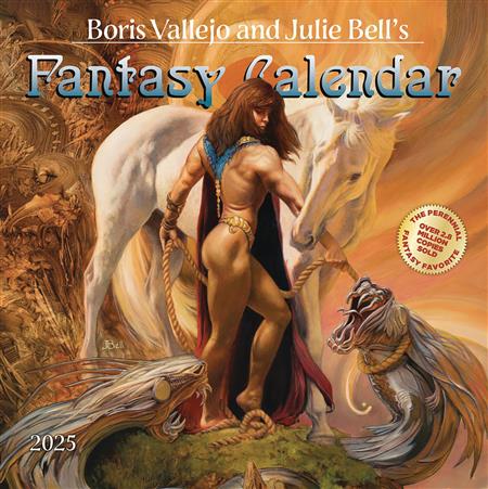 BORIS VALLEJO JULIE BELL FANTASY 2024 WALL CAL 