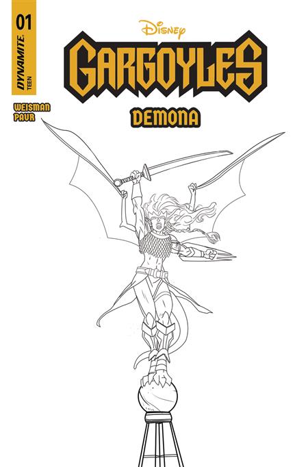 GARGOYLES DEMONA #1 CVR M 10 COPY INCV PAUR LINE ART 