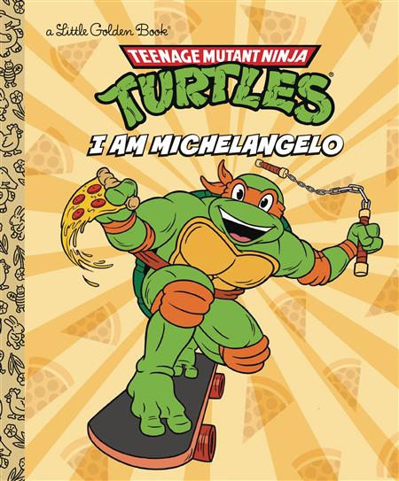 TMNT I AM MICHELANGELO LITTLE GOLDEN BOOK HC 