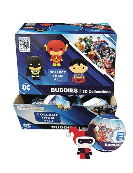 DC COMICS 3D BUDDIES FIG 24PC BMB DS (Net) 