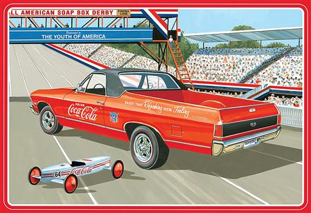 COCA-COLA 1968 CHEVY EL CAMINO SS 1/25 SCALE AMT MODEL KIT