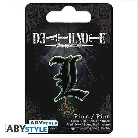 DEATH NOTE L ENAMEL PIN (Net) 