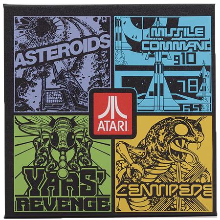 ATARI RETRO GAME COLLAGE 12IN CANVAS WALL DECOR (Net) 