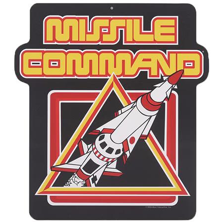 ATARI MISSILE COMMAND LOGO 11IN METAL SIGN (Net) 