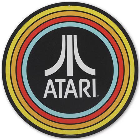 ATARI VINTAGE STRIPES 11IN ROUND METAL SIGN (Net) 