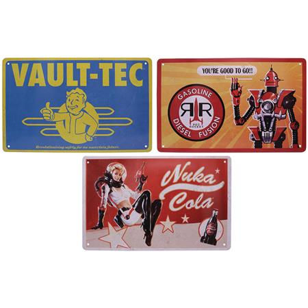 FALLOUT TIN SIGN SET (Net)