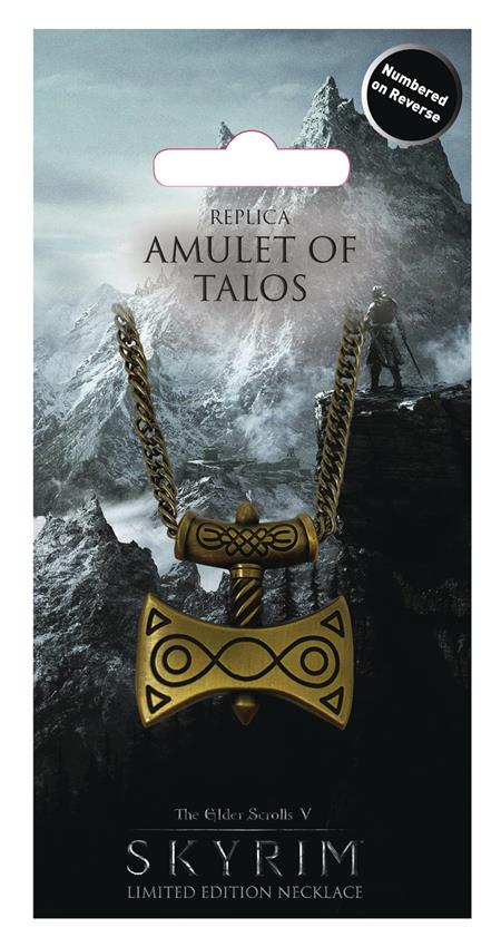 ELDER SCROLLS V SKYRIM REPLICA AMULET TALOS LTD ED NECKLACE