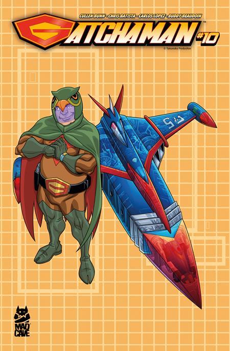 GATCHAMAN #10 CVR B CHRIS BATISTA BLUEPRINT RYU AND G-5 VAR