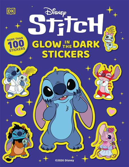 DISNEY STITCH GLOW IN THE DARK ULTIMATE STICKER BOOK TP