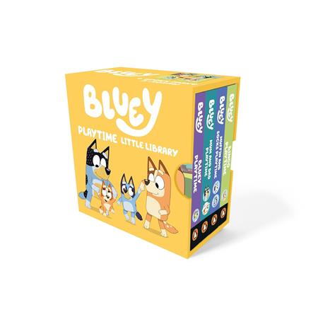 BLUEY PLAYTIME LITTLE LIBRARY 4-BOOK BOX SET HC