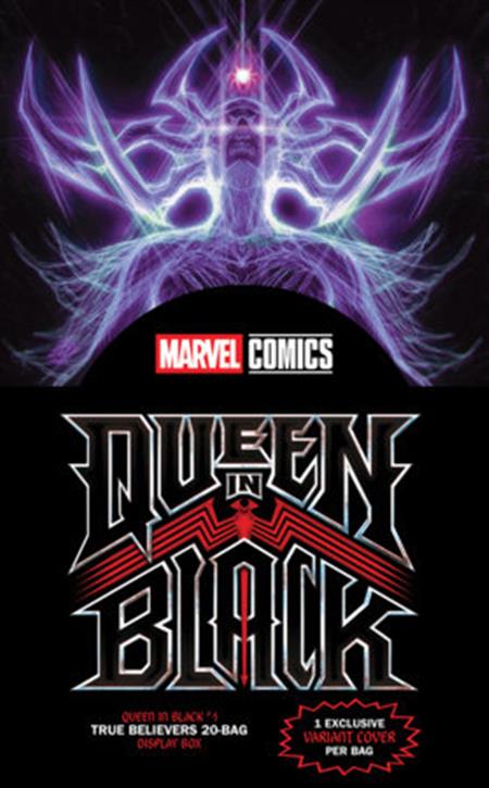 QUEEN IN BLACK #1 TRUE BELIEVERS 20-BAG DISPLAY BOX