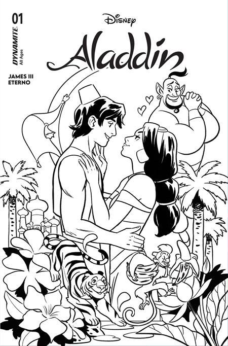 ALADDIN #1 CVR I INC 1:10 NATACHA BUSTOS LINE ART VAR