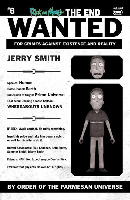 RICK AND MORTY THE END #6 (OF 6) CVR C INC 1:10 PHIL MURPHY MOST WANTED VAR