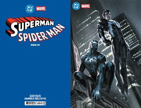 DC MARVEL SUPERMAN SPIDER-MAN #1 (ONE SHOT) Second Printing Cvr D Gabriele Dell Otto Foil Card Stock Var