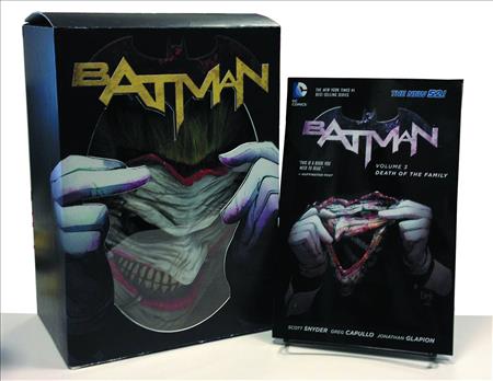 BATMAN DEATH OF THE FAMILY BOOK & JOKER MASK SET (N52)