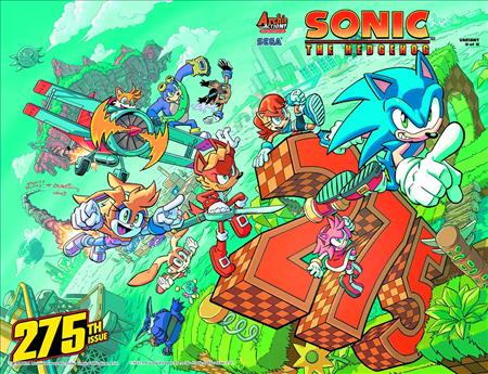 Sonic the Hedgehog #275 Wells Wrap Var NEW!!!