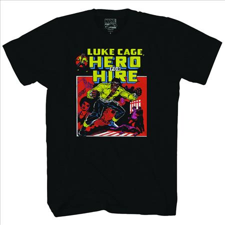 LUKE CAGE CAGE FOR HIRE PX BLK T/S LG (C: 1-1-0)