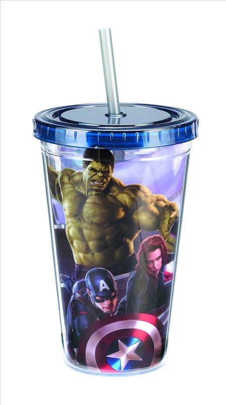 MARVEL AVENGERS AGE OF ULTRON 18 OZ ACRYLIC TRAVEL CUP (C: 1
