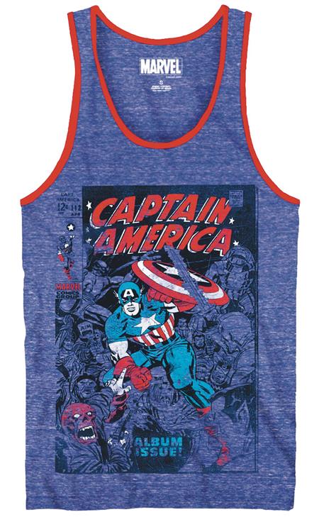 CAPTAIN AMERICA ISSUE 112 ROYAL SNOW HEATHER TANK MED (C: 1-