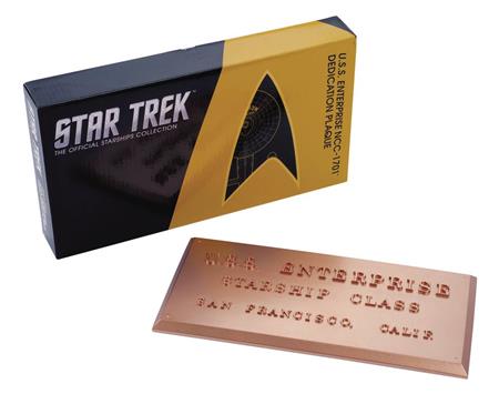 STAR TREK DEDICATION PLAQUE #1 USS ENTERPRISE NCC-1701 (C: 0