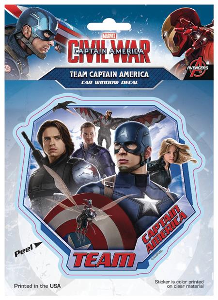 Captain America Civil War Team Decal 1-1-1) - Discount Comic Book Service