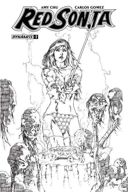 RED SONJA #7 CVR H 30 COPY RUBI B&W INCV (Net)