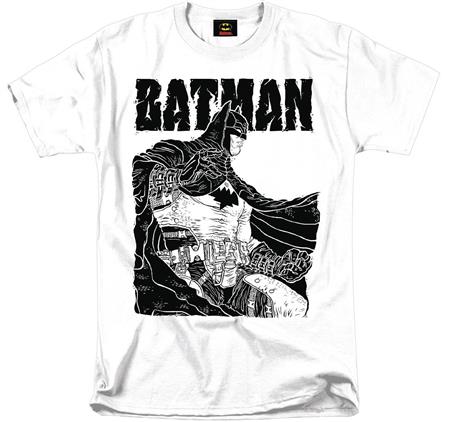 BATMAN LINEY BAT PX WHITE T/S LG (C: 1-1-1)