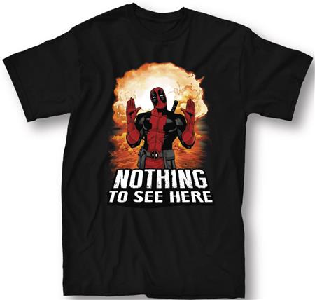 DEADPOOL NOTHING TO SEE HERE BLACK T/S LG (C: 1-1-0)