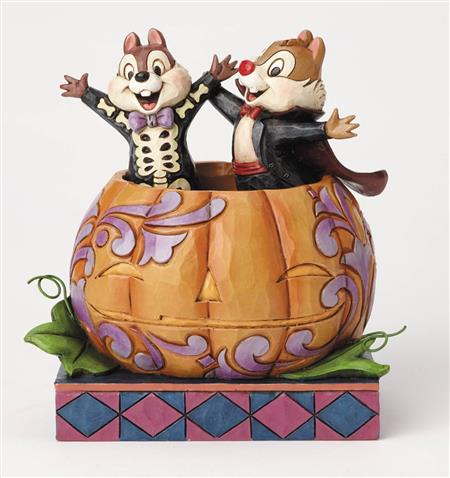 DISNEY TRADITIONS CHIP & DALE IN PUMPKIN FIG (C: 1-1-2)